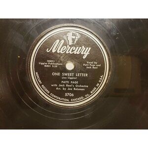 78RPM Patti Page - One Sweet Letter - And So To Sleep Again (R188)